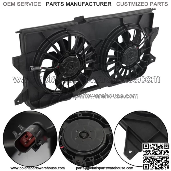 CH3115145 Radiator Cooling Dual Fan For 2005-2007 Dodge Caravan Grand Caravan