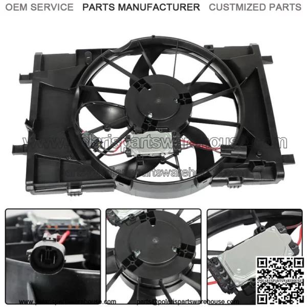 Radiator Cooling Fan Assembly FO3115183 For 2010-2012 Ford Fusion 2.5L 3.0L - Image 2