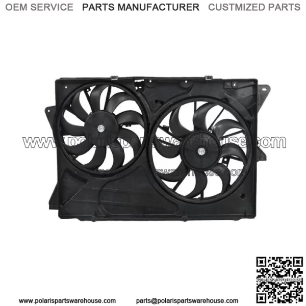 Engine Radiator Cooling Fan Assembly for 2013-19 Ford Explorer Flex Lincoln MKT - Image 2