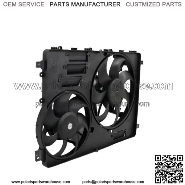 Radiator Cooling Fan Assembly w/ Control Module Shroud for Land Rover LR2 13-15 - Image 3
