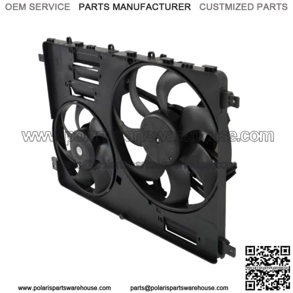 Radiator Cooling Fan Assembly w/ Control Module Shroud for Land Rover LR2 13-15 - Image 5