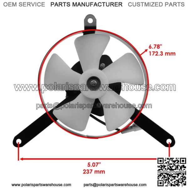 Radiator Fan for Yamaha Raptor 700R YFM700R 2006-2012 1S3-12405-00-00 (For: Yamaha Raptor 700) - Image 3