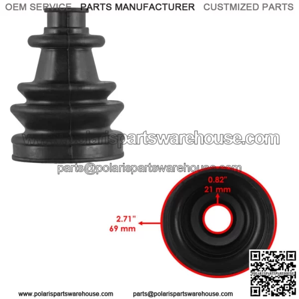 Rear Axle Outer CV Boot Kit for Polaris Sportsman 570 6X6 2018 2019 2020 For: Polaris Sportsman 570 - Image 2