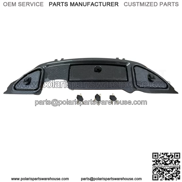 Club Car Precedent Golf Cart Carbon Fiber Dash Panel Locking Glove Box 2004-2007