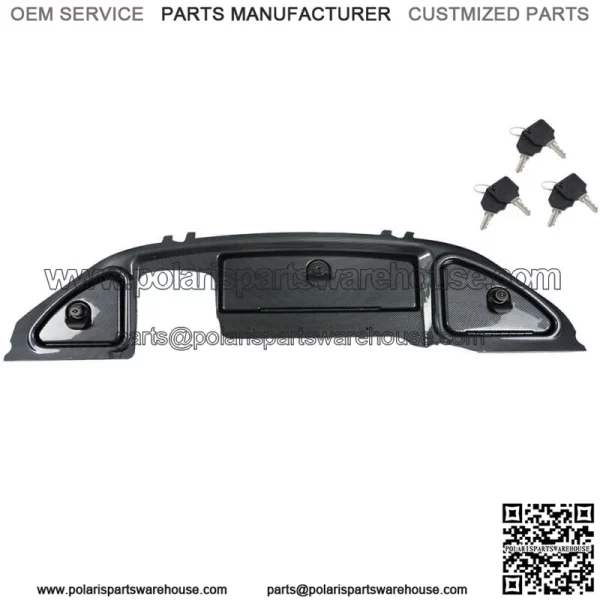 Golf Cart Carbon Fiber Dash W/ Locking Doors For Club Car Precedent 2008-Up