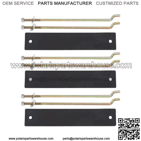 Fit for 81-13 Club Car DS Golf Cart Battery Hold Down Retainer Plate Rod Kit New