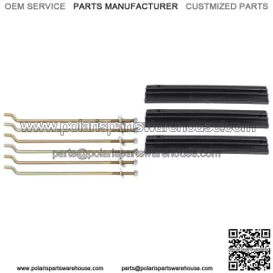 Fit for 1981-2013 Club Car DS Golf Cart Battery Hold Down Retainer Plate Rod Kit