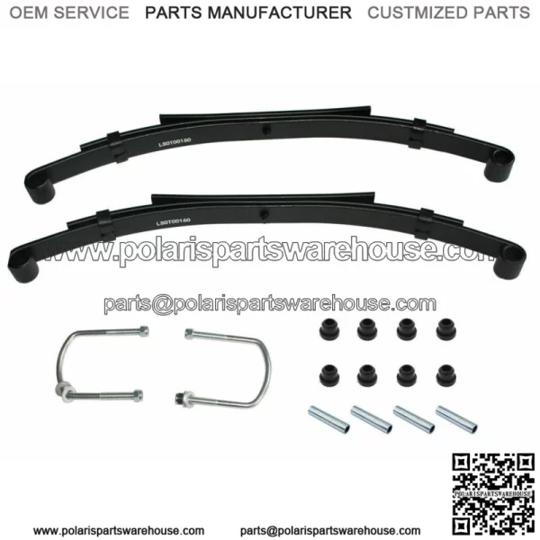 For Club Car DS Golf Cart Rear Heavy Duty Springs Kit Bushings & Sleeves Pair2