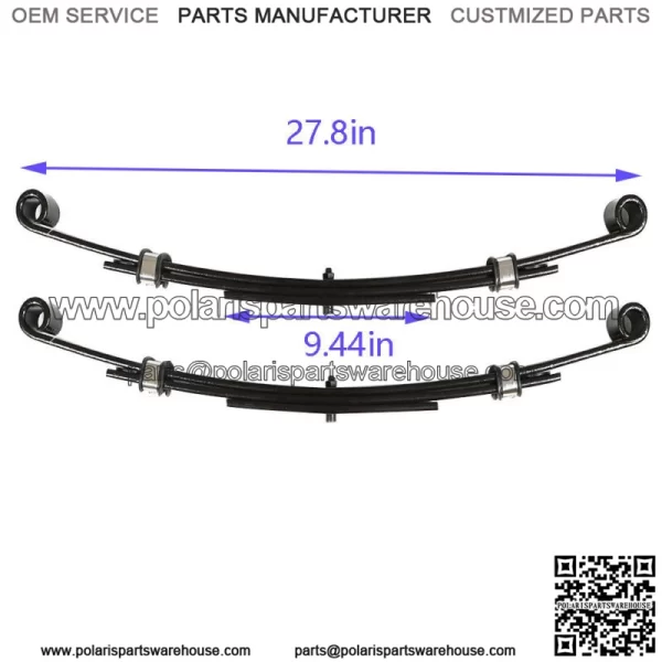 Fits For E-Z-GO TXT 1996-2013 Golf Carts Heavy Duty Rear Leaf Springs -Set Of 2 - Image 5