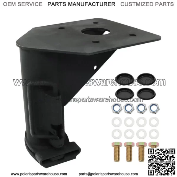 12" Fifth (5th) Wheel Camper RV Trailer Adapter Hitch to Gooseneck Ball Black