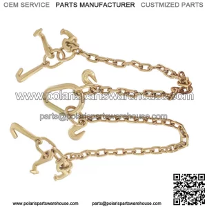 RJT Hook Chain V Bridle Tow Truck Winch Cable Pull Wrecker Recovery Grab 36''