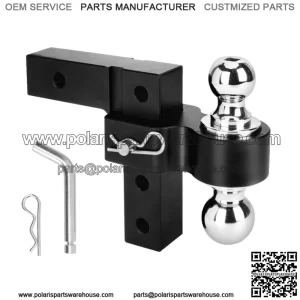 6-inch trailer hook 2"*2-5/16" with double pin #black