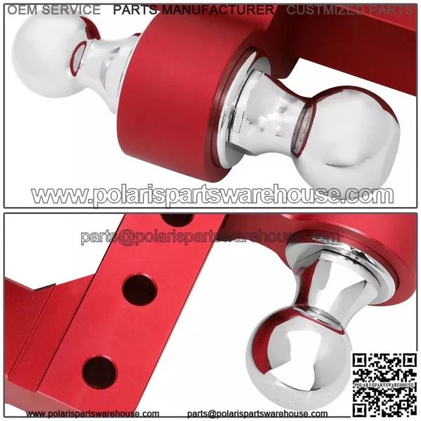 6-inch trailer hook 2"*2-5/16" with double pin # red - Image 5
