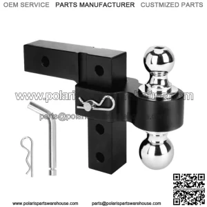 6-inch trailer hook 2"*2-5/16" with double lock #black