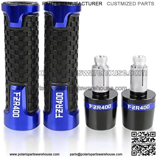 7/8 Motorcycle Grips Handlebars Hand Grips 7/8" 22mm Motorcycle Anti-Skid Handles Grips Grips Handlebar Cap for Yamaha FZR400 1988 1989 1990 2001 2009 2015 2019 FZR 400 Motorcycle Grips