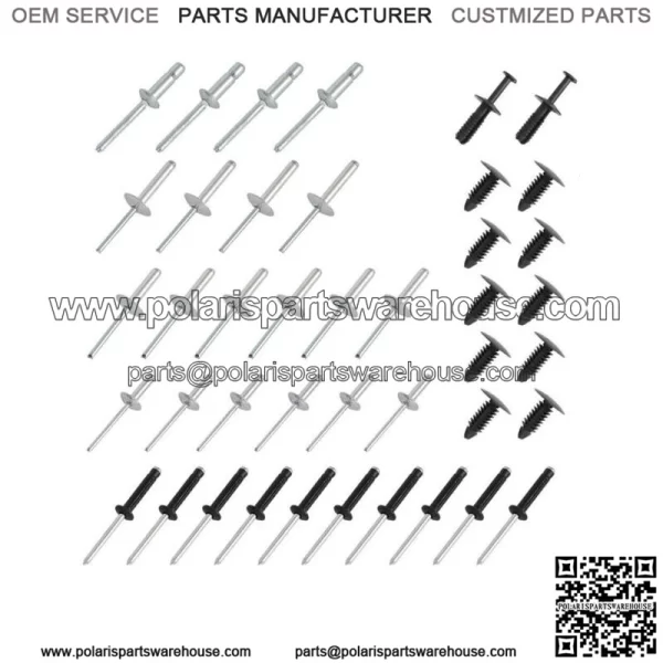 Complete Body Rivet Kit For EZGO TXT 1994-up Golf Cart Gas and Electric 42PCS