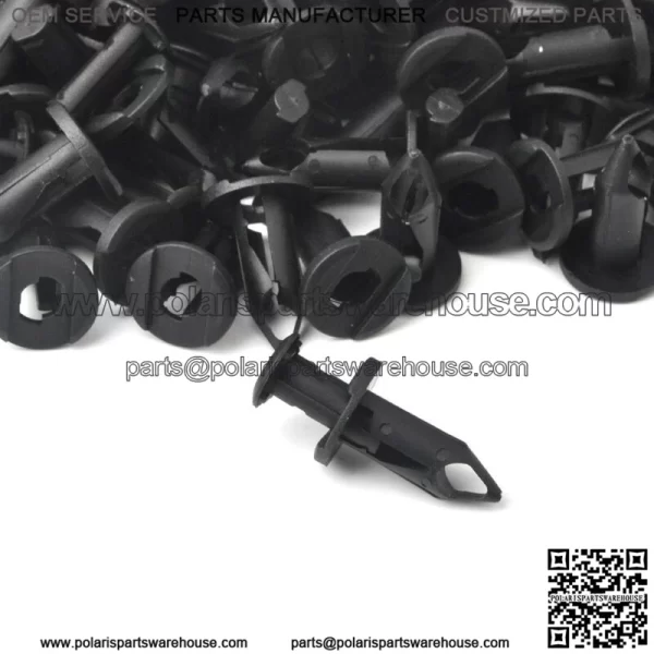 100pcs Fender Clips Body Rivets for Polaris Ranger TRX 400EX RZR XP 1000 Honda For: More than one vehicle - Image 2