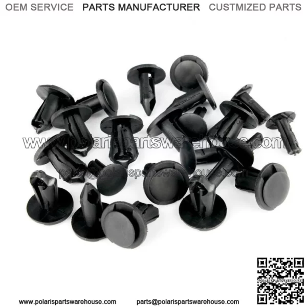 100pcs Fender Clips Body Rivets for Polaris Ranger TRX 400EX RZR XP 1000 Honda For: More than one vehicle - Image 3