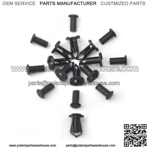100pcs Fender Clips Body Rivets for Polaris Ranger TRX 400EX RZR XP 1000 Honda For: More than one vehicle - Image 4