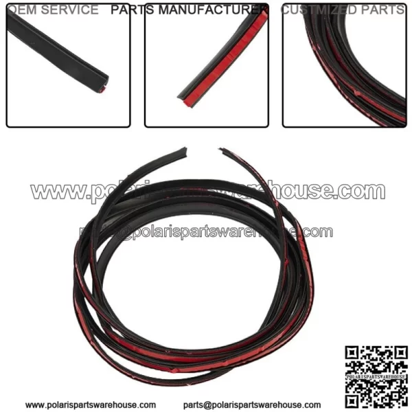 Sealing Strip 5MM*7MM Attachment Car Auto Parts Double-Sided Dustproof (For: More than one vehicle)