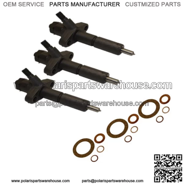 3 Fuel Injectors Fits Ford Diesel Tractor 2310 3120 3150 3190 3310 3400 4110 414