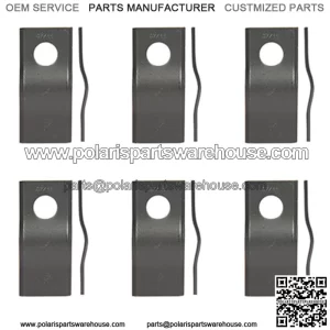 CM120 Pack of 6 Disc Mower Blades Fits Zweeger 4-1/8" x 1-13/16"