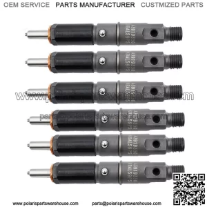Fuel Injectors Set Of 6 0432131837 For 1989-1993 Dodge 5.9L 6BT Diesel