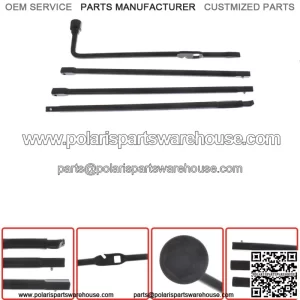 Spare Tire Lug Wrench Jack Tool Kit For 2000-14 Chevy Silverado 1500 GMC Sierra
