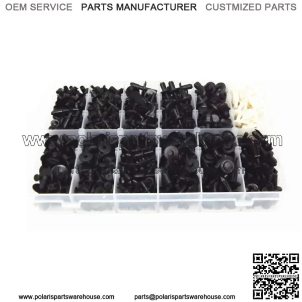 690??Black Car Automotive Push Pin Rivet Trim Clip Panel Body Interior Assortment - Image 2