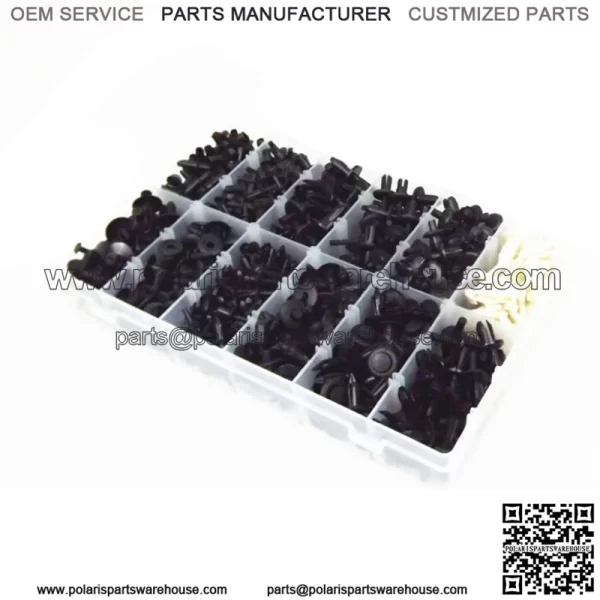 690??Black Car Automotive Push Pin Rivet Trim Clip Panel Body Interior Assortment - Image 3