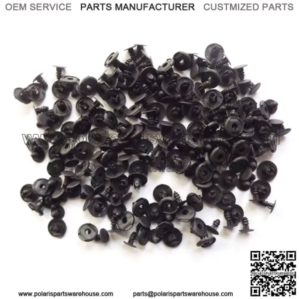 Fit For Honda Accord 100Pcs 8mm Hole Nylon Rivet Fastener Bumper Push Type Clips