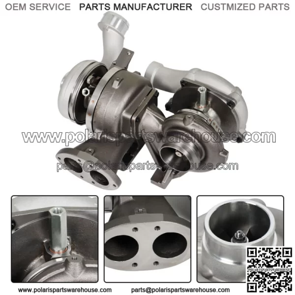 For 2008-2010 Ford F-450 6.4L Powerstroke Twin Turbocharger High&Low Pressure - Image 4