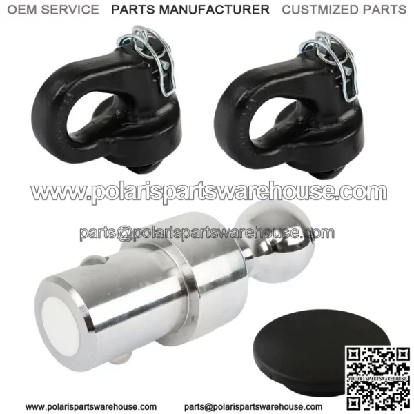 60639 Puck System 2-5/16" Gooseneck Ball & Safety Chain Anchor Kit