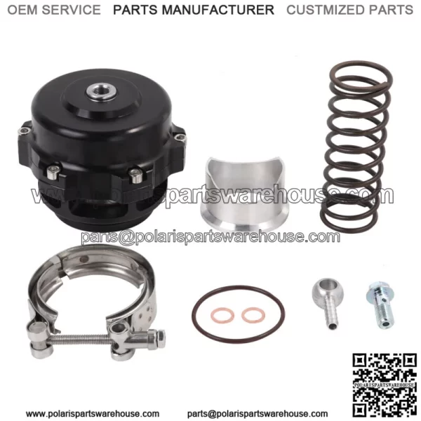 Turbocharger V-Band Blow Off Valve 50mm 35psi Boost BOV Aluminum Clamp Spring
