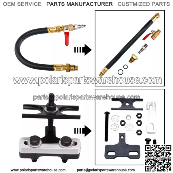 LS engine valve spring compression tool with test tube - Image 3