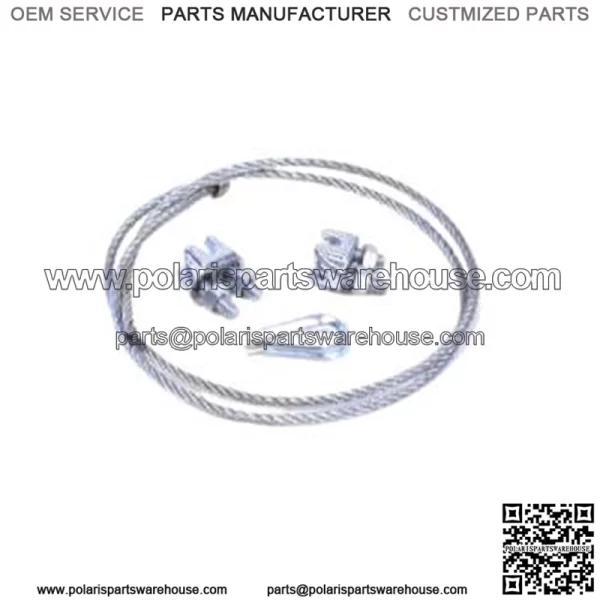 68135 ATV Plow Electric Actuator Wire Rope replacement for PN 67650 Silver For: Honda FourTrax Foreman 400