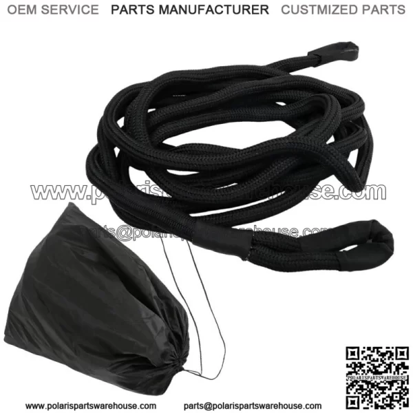 Black 1" x 31.5' Kinetic Energy Truck Tow Recovery Rope Snatch Strap 33500 LBS - Image 3
