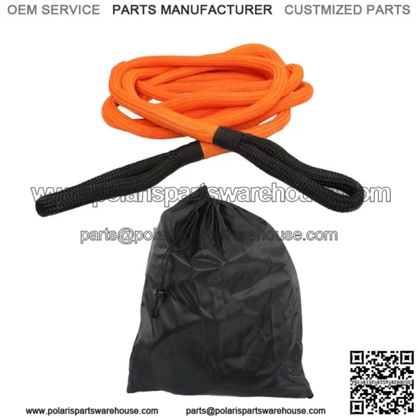 1inx30ft Orange Recovery Kinetic Energy Tow Rope Snatch Strap 30000 LBS