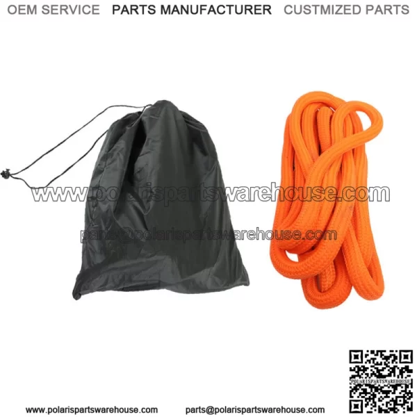 1inx30ft Orange Recovery Kinetic Energy Tow Rope Snatch Strap 30000 LBS - Image 2