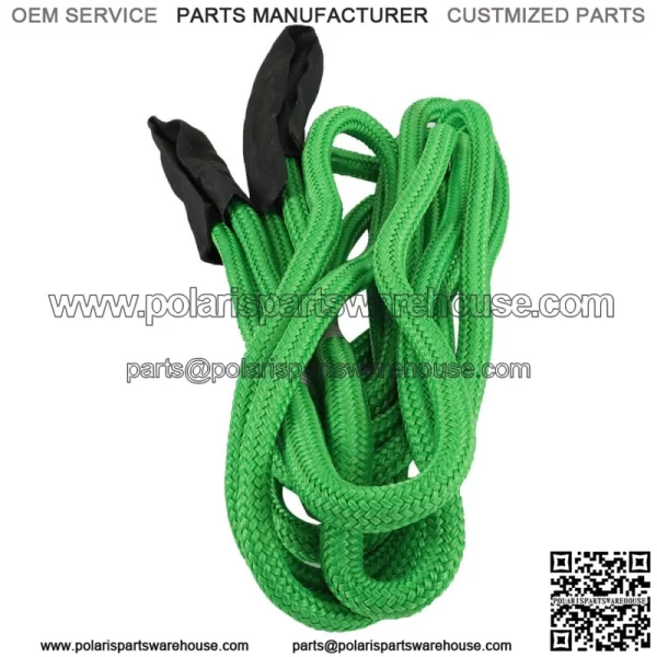 6800 LBS Kinetic Energy Truck Tow Recovery Rope 1/2" X 20' Strap Snatch Green - Image 2