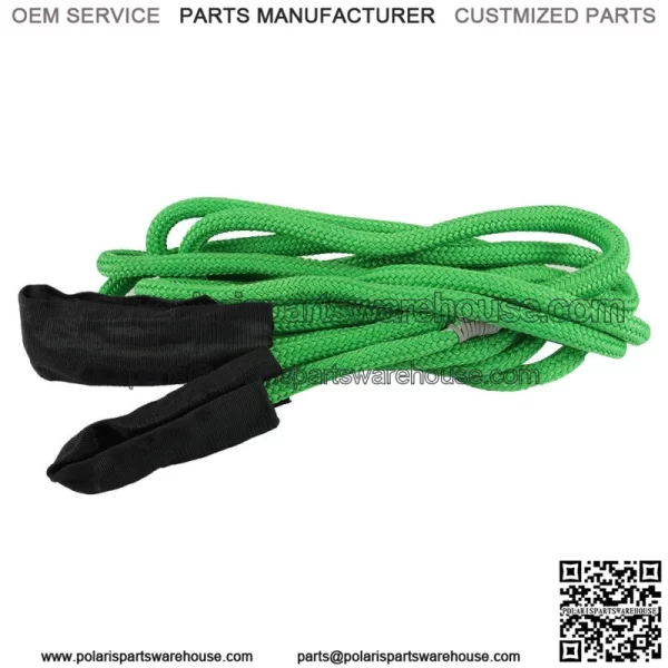 6800 LBS Kinetic Energy Truck Tow Recovery Rope 1/2" X 20' Strap Snatch Green - Image 3