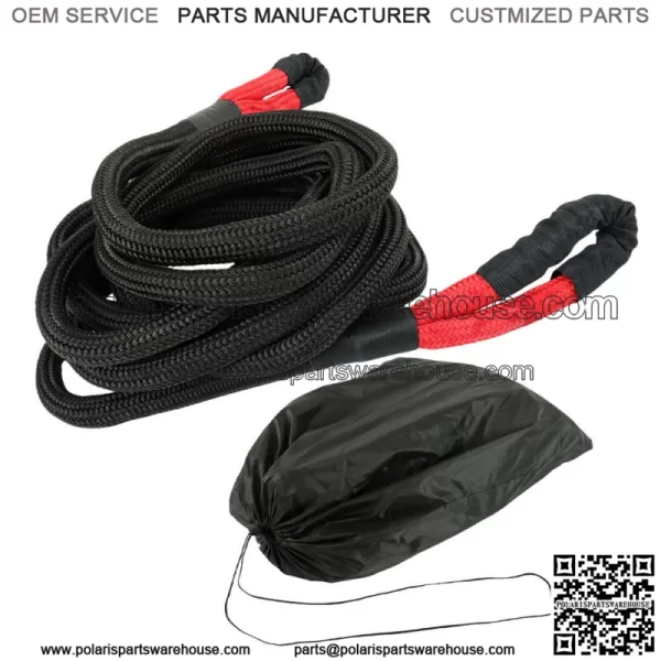 28660 LBS 7/8" x 30ft Kinetic Energy Truck Tow Recovery Rope Snatch Strap - Image 2