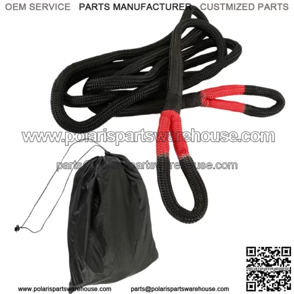 33900 LBS Heavy Duty Kinetic Energy Recovery Tow Rope 1" x 20' W/Storage Bag