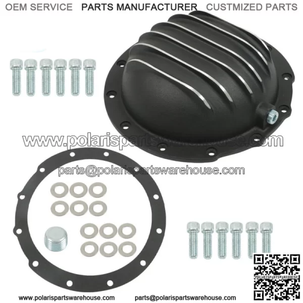 For Jeep AMC Model 20 12-Bolt Rear Differential Cover with Gasket & Drain Plug