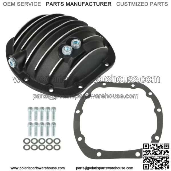 For Jeep Dana 25 27 30 10-Bolt Differential Cover with Gasket & Drain Plug Rear
