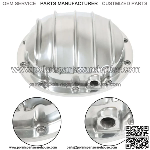 For GM 10 Bolt Cast Aluminum Differential Cover 8.5" & 8.6" Ring Gear Diff Cover - Image 2