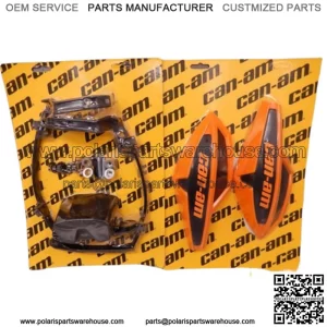 Can Am Orange Crush Wind Deflector Hand Guard Kit w/ Mounting Kit Wrap Around
