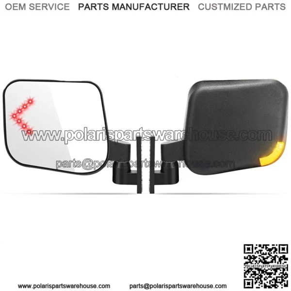 Golf Cart Side Rear View Mirrors W/ Turn Signal Light for YAMAHA EZGO Club Car