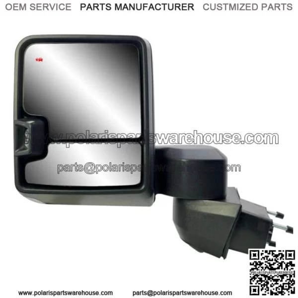 Driver Left Side Chrome Tow Mirror for 19 to 24 Chevrolet Silverado GMC Sierra (For: More than one vehicle)