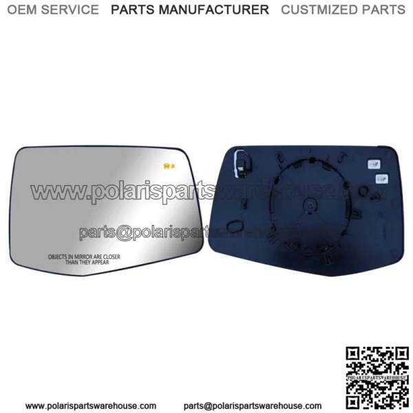 Passenger Right Side Mirror Glass with BLIS for 19 to 24 Chevy Silverado Sierra (For: More than one vehicle)